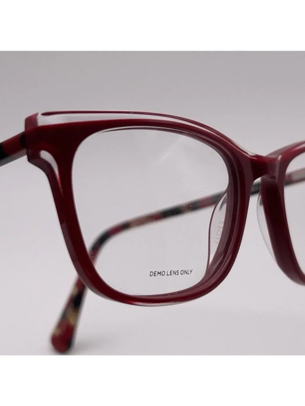 True Religion TRU T037 Eyeglass Frames Full Square Red Black Marble 53-17-140